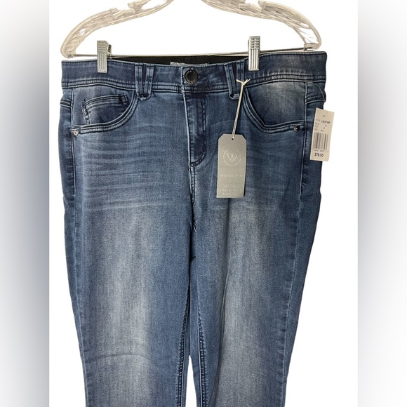 #251W☑️Wit & Wisdom Luxe Touch Itty Bitty Boot Blue Jeans - Picture 5 of 14